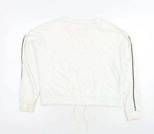 Womens UK Size 10 Jack Wills White Pullover Hoodie