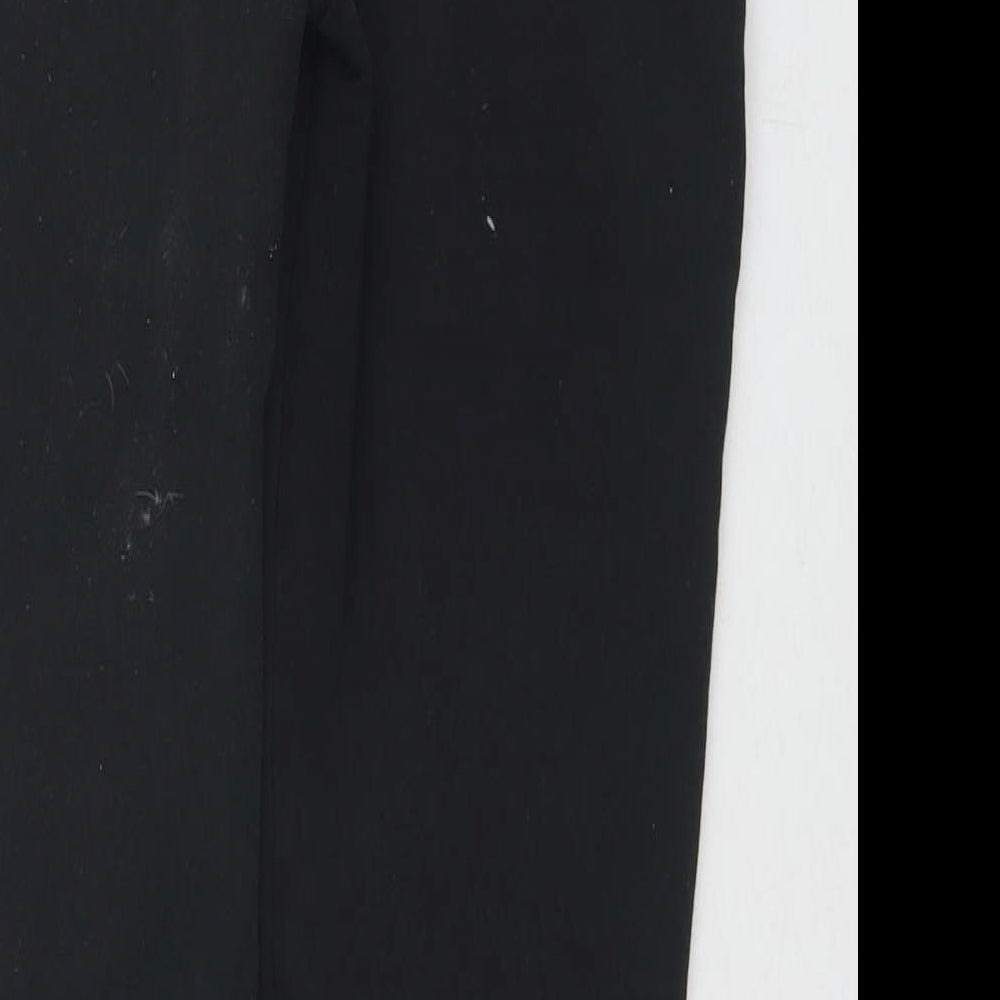 PINK Womens Black Cotton Jogger Trousers Size XS L24 in Regular Drawstring - Logo