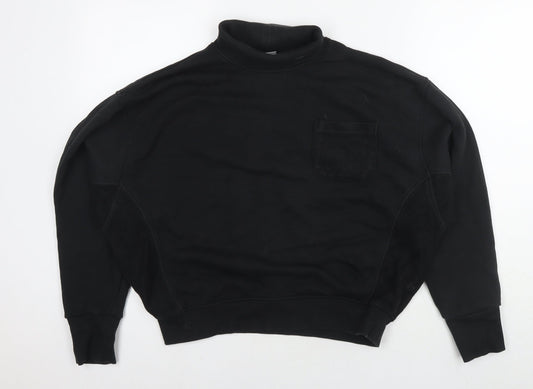 Womens UK Size M Reebok Black Pullover Hoodie