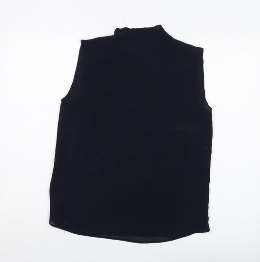 Womens UK Size 8 H&M Blue Basic Tank