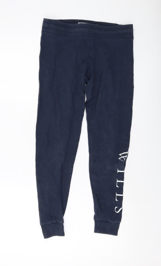 Womens UK Size 10 Jack Wills Regular Fit Sweatpants Blue Trousers