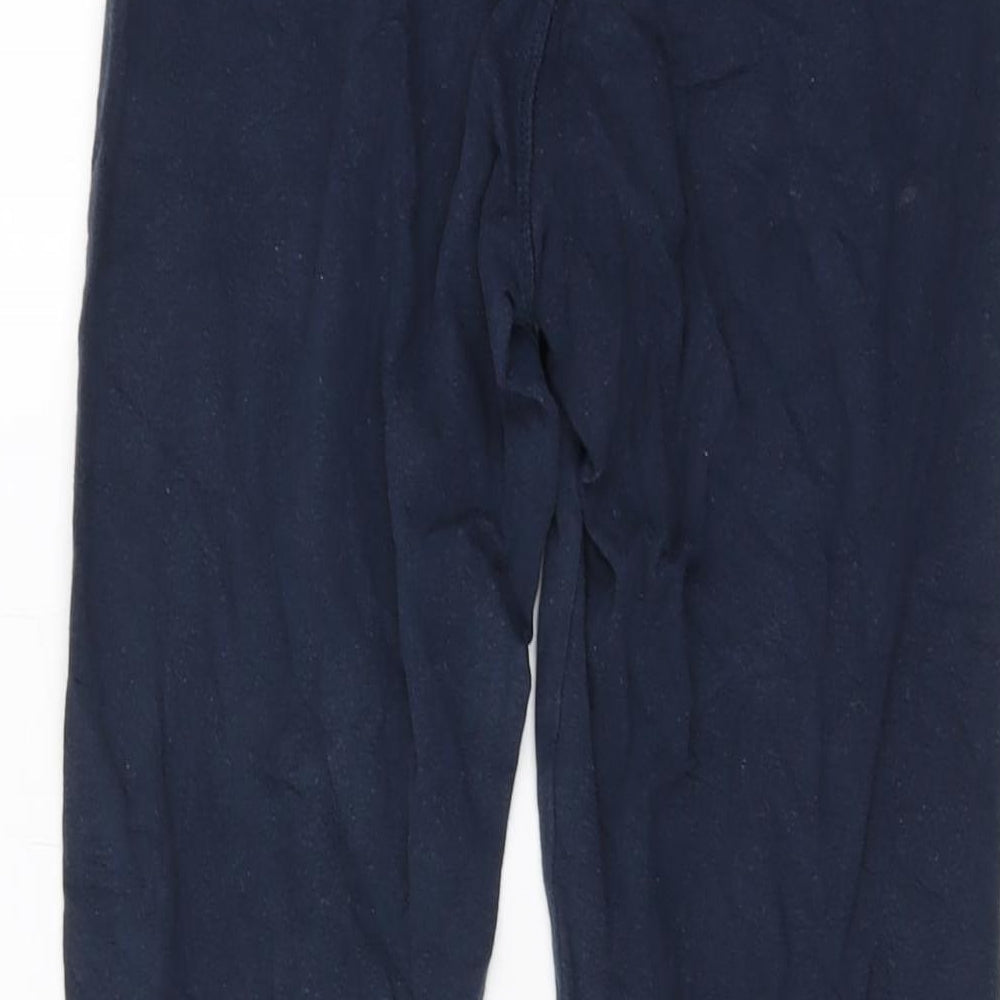 Jack Wills Womens Blue Cotton Sweatpants Trousers Size 10 L25 in Regular Drawstring