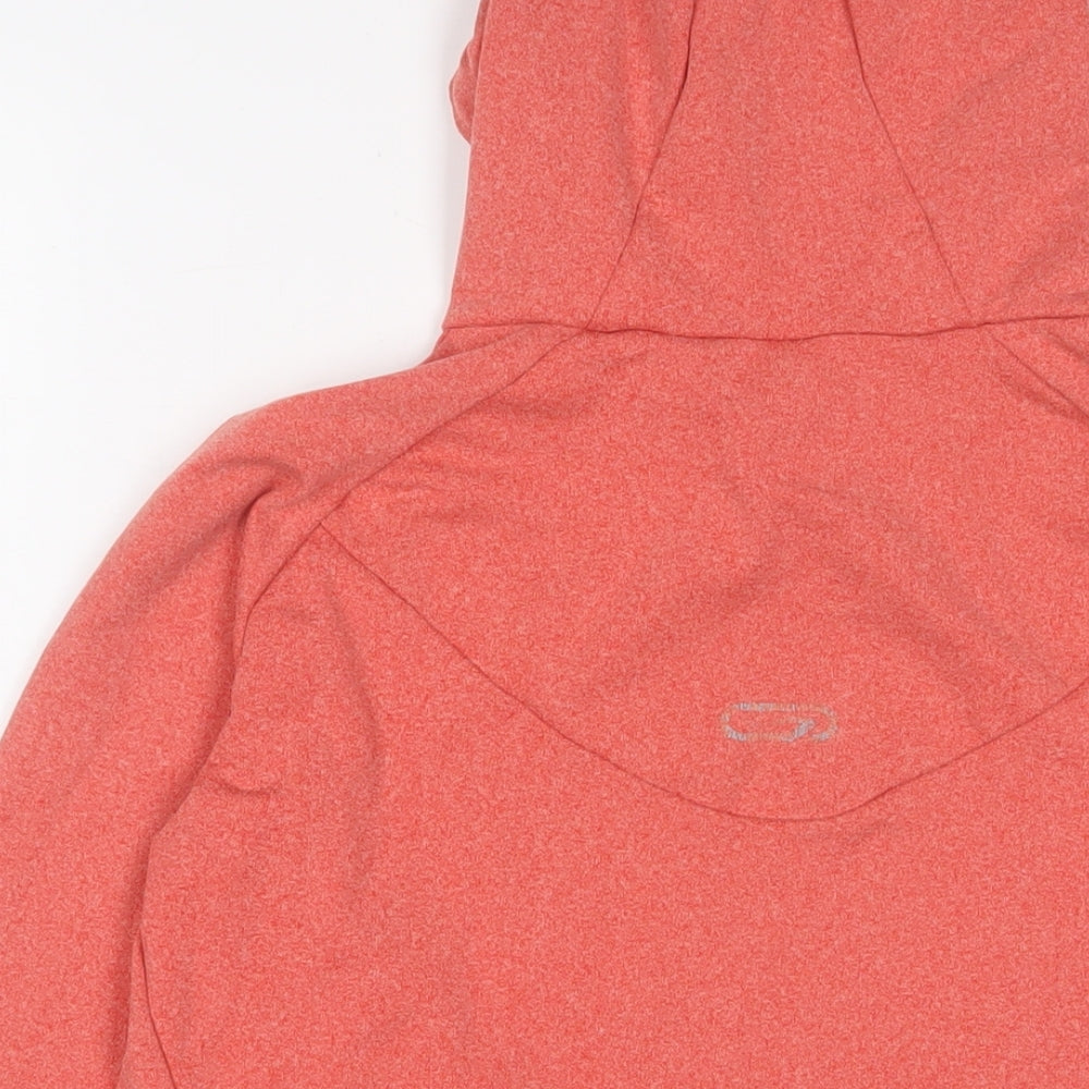 DECATHLON Womens Pink Polyester Pullover Hoodie Size S Pullover