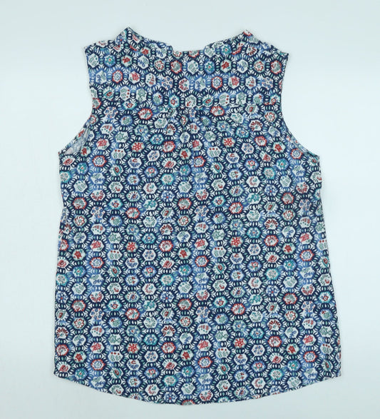 Womens UK Size 14 Isle Blue Basic Blouse