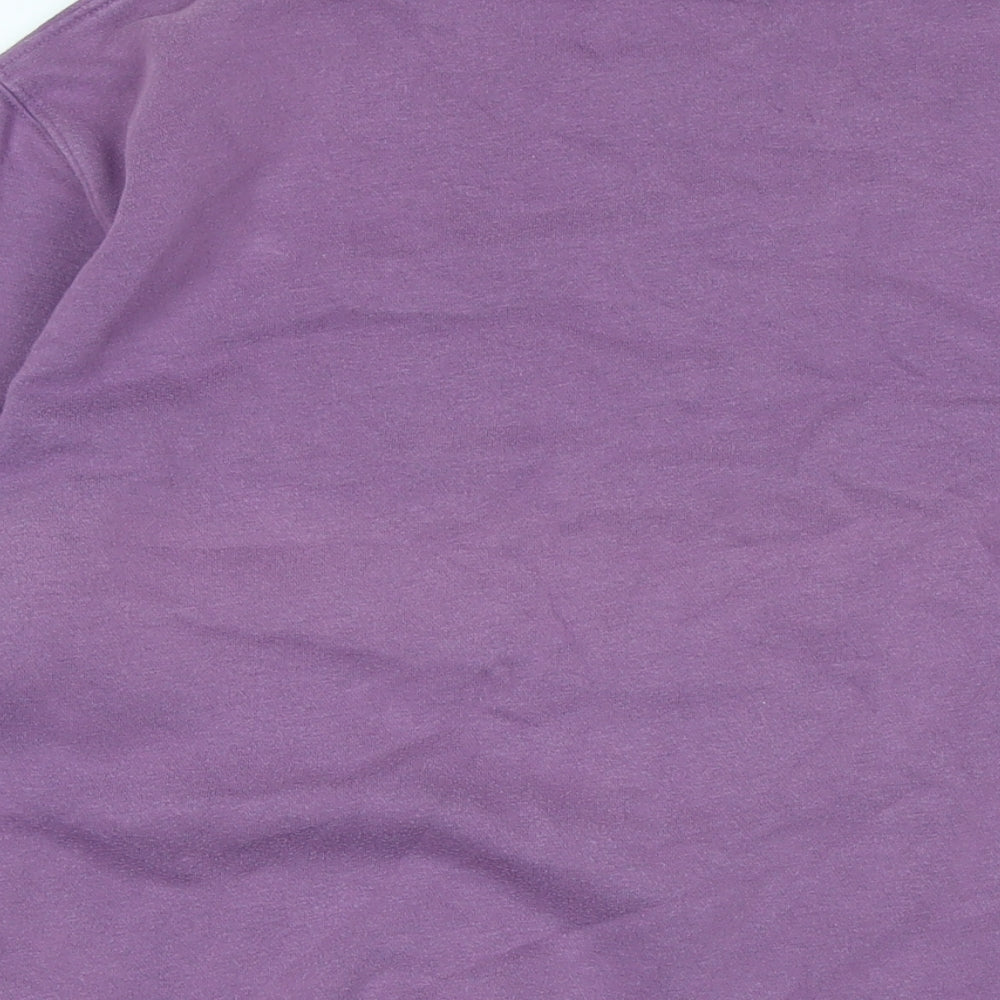 Womens UK Size M Cotton Traders Purple Pullover Sweatshirt