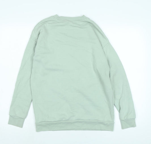 Womens UK Size S Disney Green Pullover Sweatshirt
