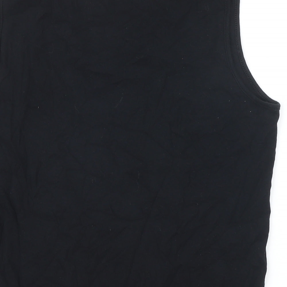 Womens UK Size XL ESMARA Black Basic T-Shirt