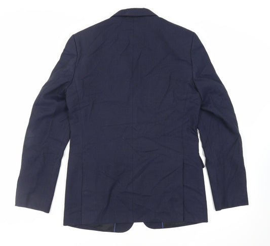 Mens UK Size 40 Marks and Spencer Regular Blue Suit Jacket
