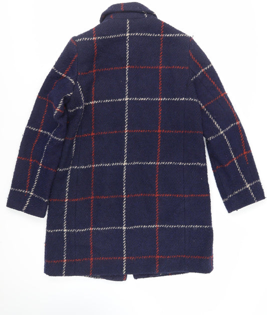 Womens UK Size 12 Debenhams Blue Overcoat