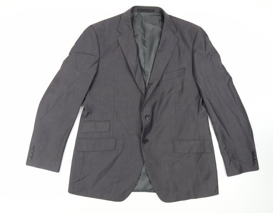 Mens UK Size 44 Autograph Regular Grey Suit Jacket