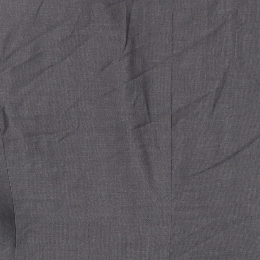 Brand and care label for Autograph men’s grey polyester jacket suit jacket, size 44, regular