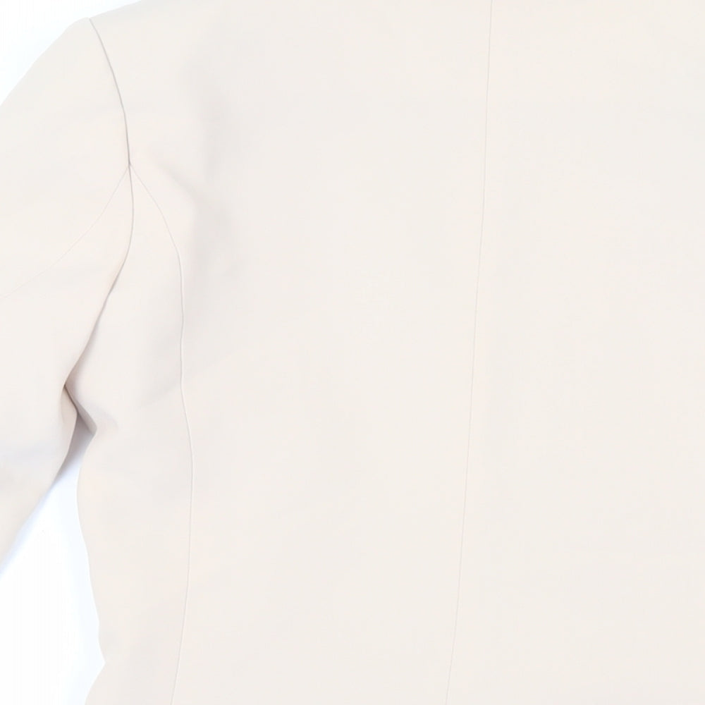 H&M Womens Beige Jacket Blazer Size 6