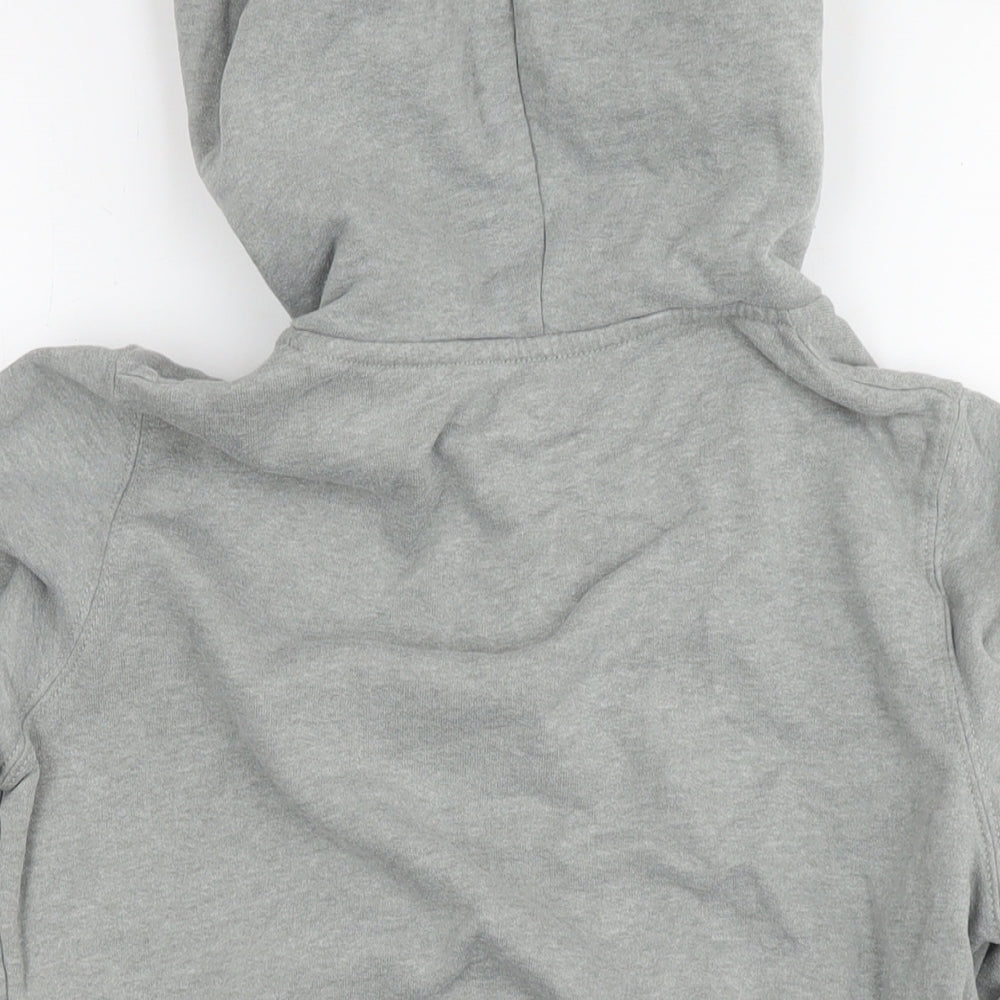 Hollister Womens Grey Cotton Full Zip Hoodie Size M Pullover