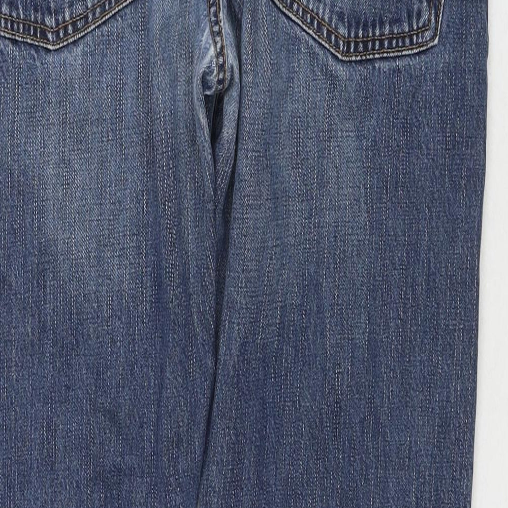 American Eagle Outfitters Mens Blue Cotton Straight Jeans Size 34 in L30 in Regular Zip