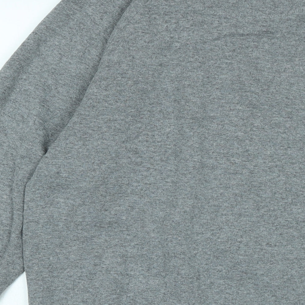 Authentic apparel Boys Grey Polyester Pullover Sweatshirt Size S - Logo