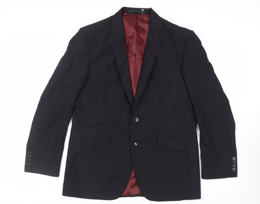 Mens UK Size 42 Autograph Regular Black Suit Jacket
