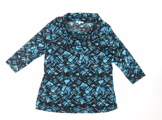 Womens UK Size XL Klass Collection Blue Basic Blouse