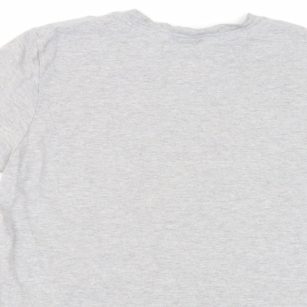 Rick and Morty Womens Grey Cotton Basic T-Shirt Size M Crew Neck
