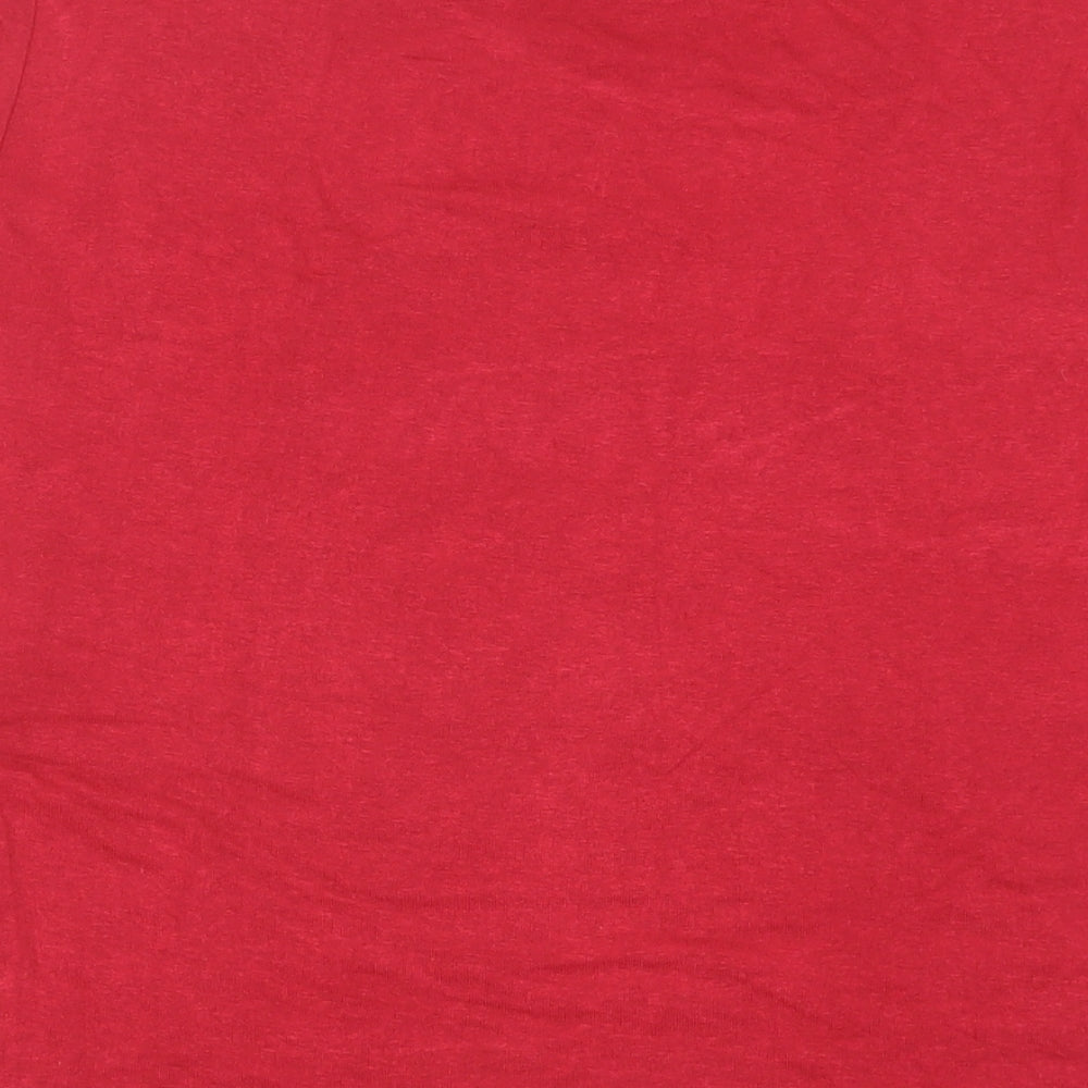 Womens UK Size 14 Phase Eight Red Basic T-Shirt