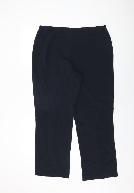 Womens UK Size 16 Epilogue Regular Fit Blue Trousers