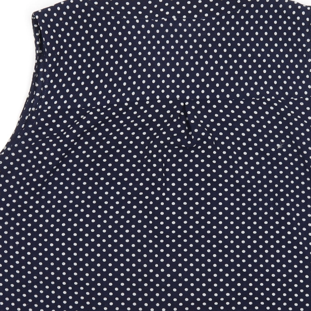Womens UK Size L Jessica Graaf Blue Basic Tank