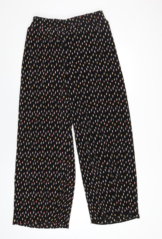 Womens UK Size 14 Simply Be Regular Fit Black Trousers