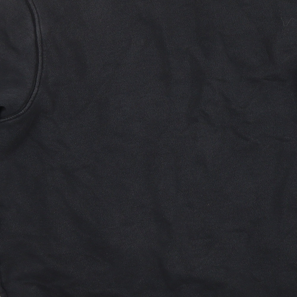 Reebok Womens Black Cotton Pullover Sweatshirt Size 8 Pullover - Size 8-10