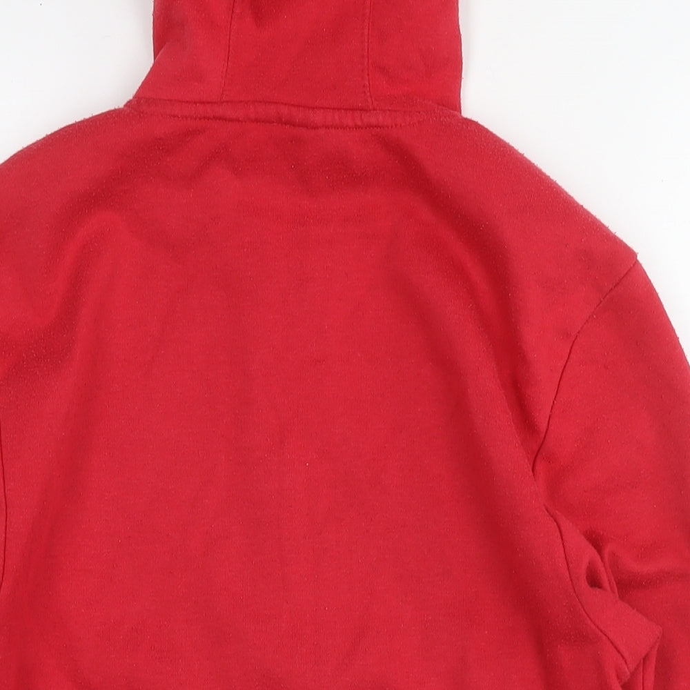 Slazenger Boys Red Polyester Full Zip Hoodie Size 9-10 Years Zip