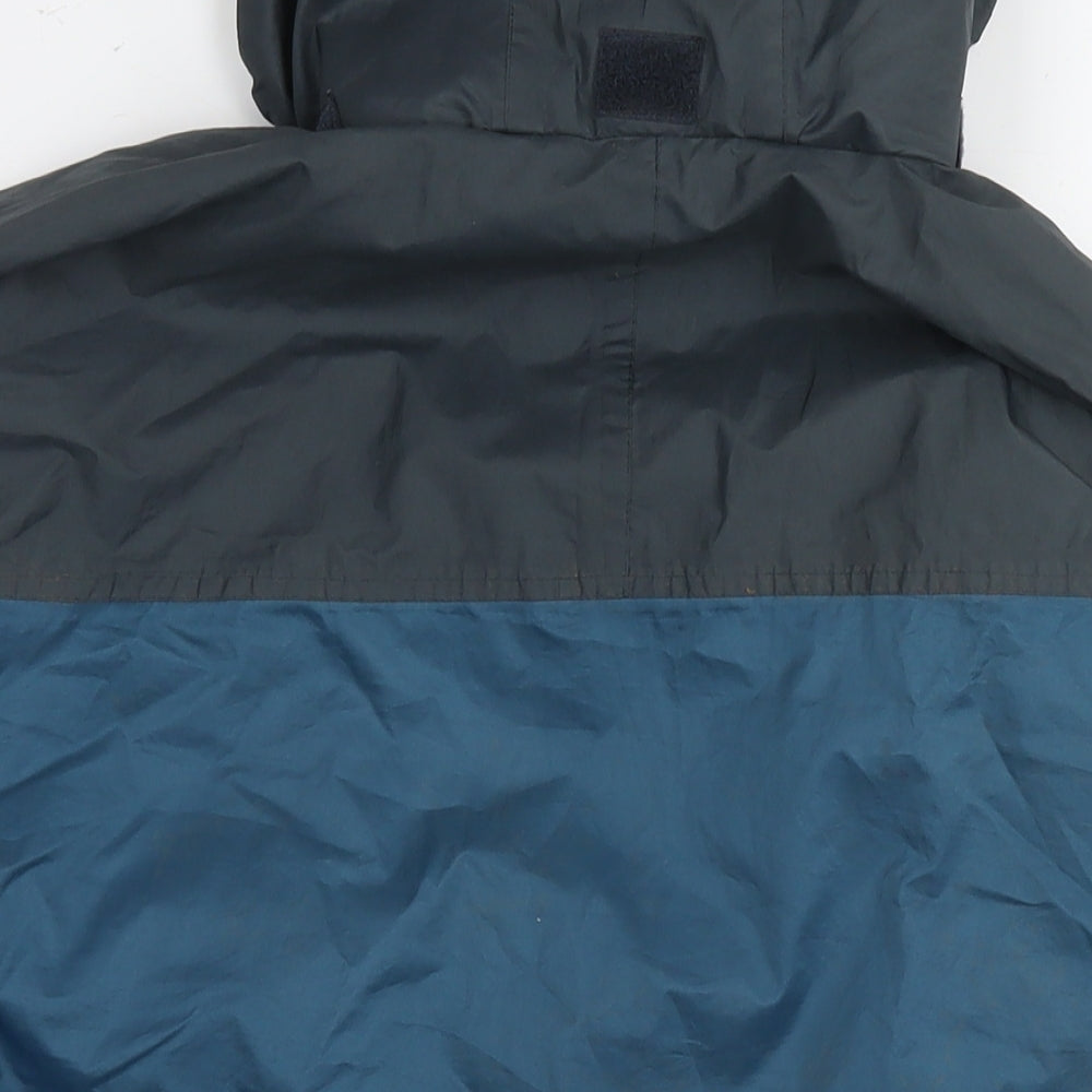 Wynnster Mens Blue Rain Coat Jacket Size S Zip