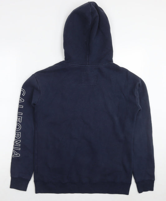 Mens UK Size S Hollister Blue Pullover Hoodie