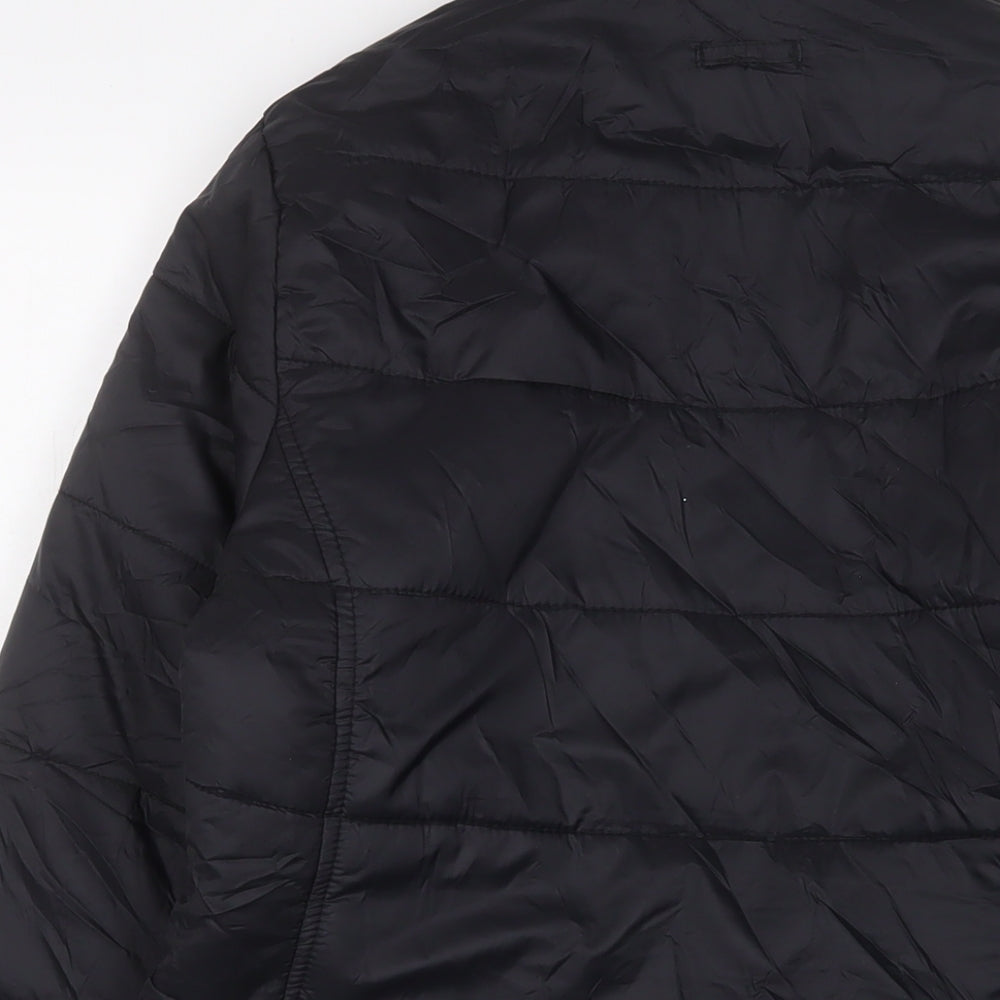 Port Authority Womens Black Puffer Jacket Jacket Size M Zip