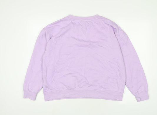 Womens UK Size M Disney Purple Pullover Sweatshirt
