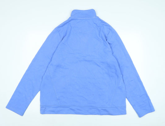 Womens UK Size XL Lands End Blue Pullover Sweatshirt