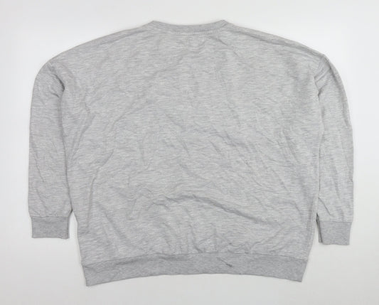 Womens UK Size 16 Disney Grey Pullover Sweatshirt