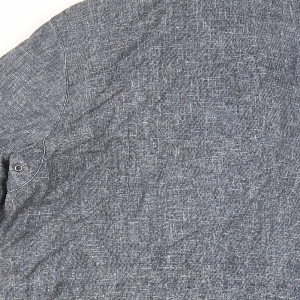 FOUR SEASONS Womens Blue Overcoat Coat Size M Zip