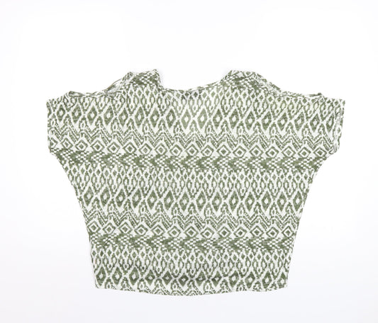 Womens UK Size S Wallis Green Basic T-Shirt