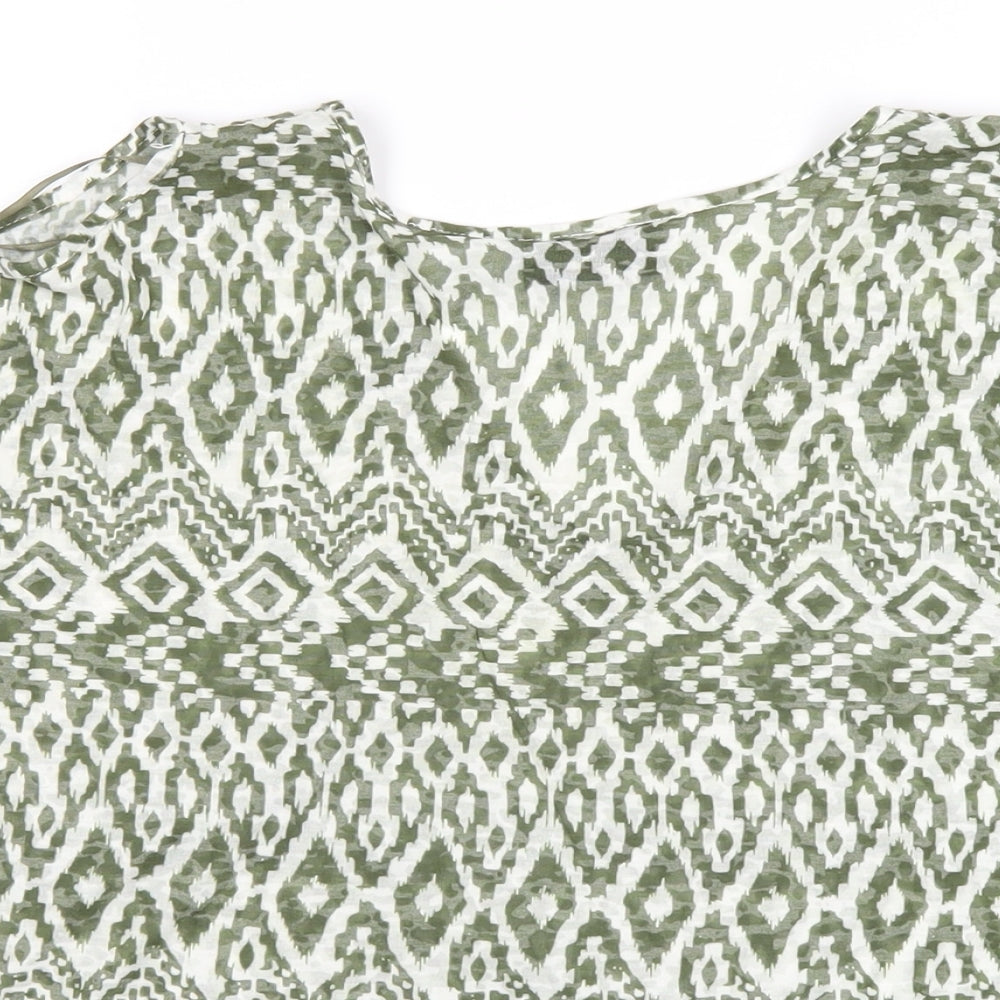 Womens UK Size S Wallis Green Basic T-Shirt