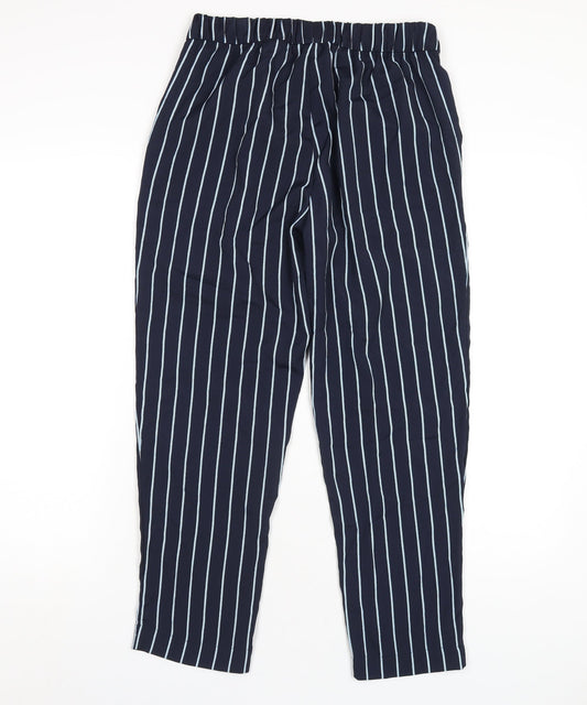 Womens UK Size 8 H&M Regular Fit Blue Trousers