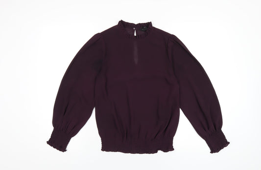 Womens UK Size 8 New Look Purple Basic Blouse