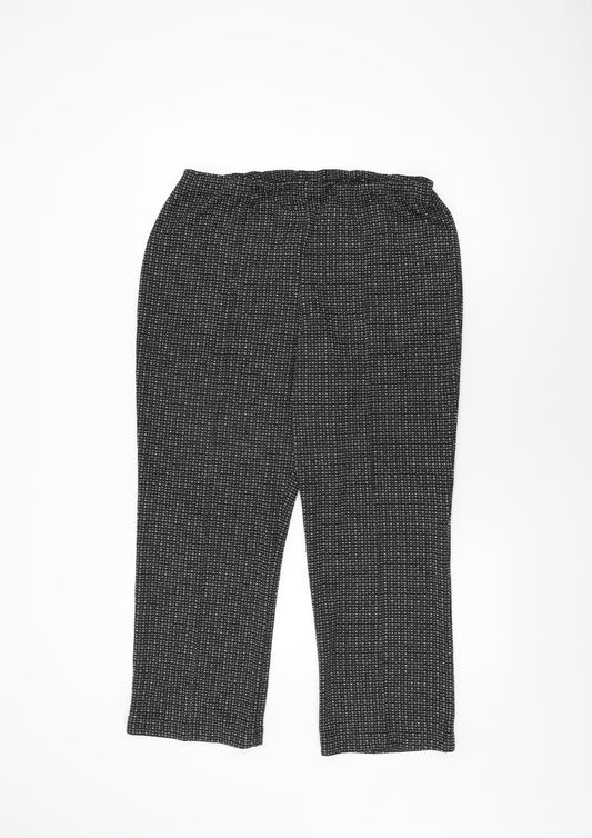 Womens UK Size 16 Bonmarché Regular Fit Black Trousers