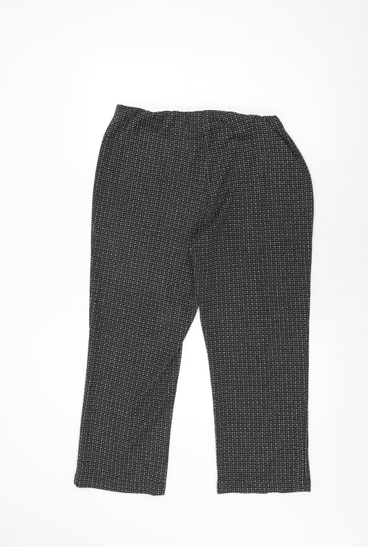 Womens UK Size 16 Bonmarché Regular Fit Black Trousers