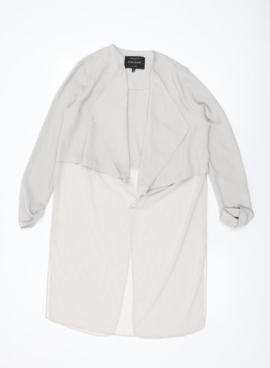 Womens UK Size 8 River Island Grey Jacket