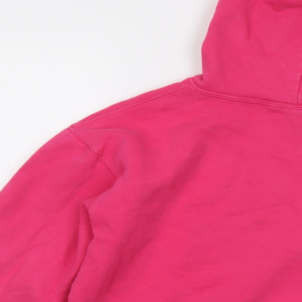 Los Angeles Womens Pink Cotton Pullover Hoodie Size XL Pullover
