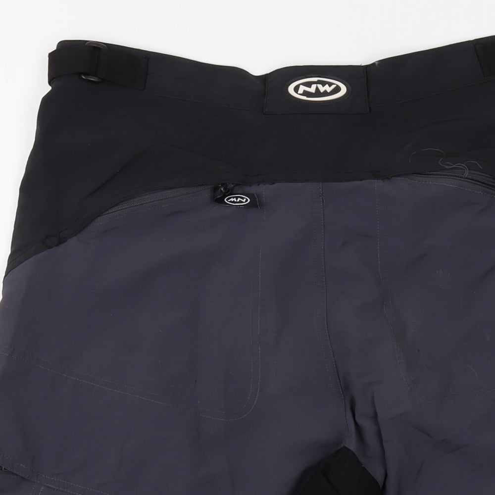 Northwave Mens Black Polyamide Bermuda Shorts Size L L12 in Regular Button