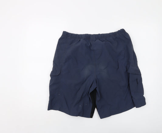 Altura Mens Blue Nylon Bermuda Shorts Size L L10 in Regular Drawstring