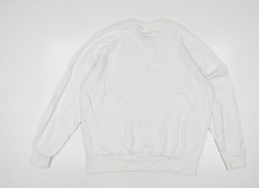 Womens UK Size 10 COLLUSION White Pullover Sweatshirt