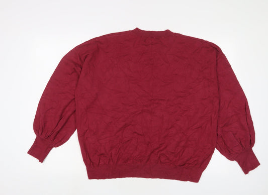 Womens UK Size M Replay Purple Pullover Jumper