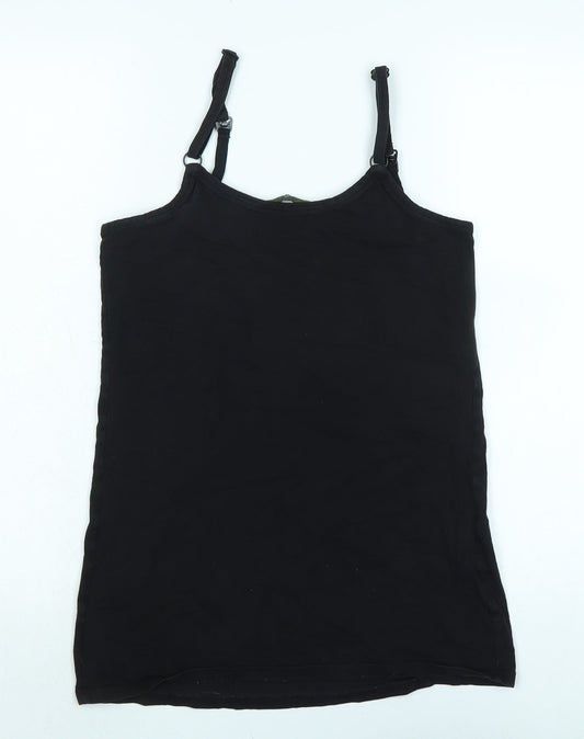 Womens UK Size M Blooming Marvellous Black Basic Tank
