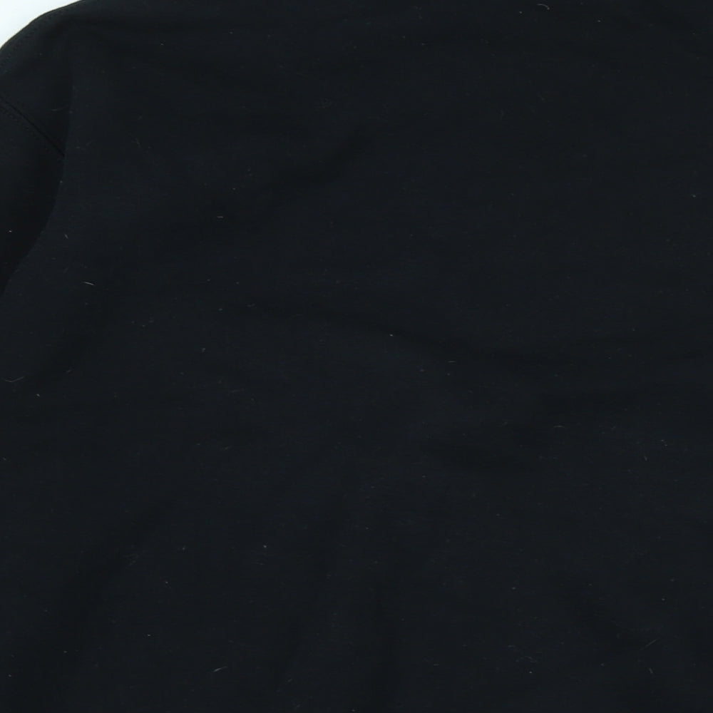 Mens UK Size M Gildan Black Pullover Sweatshirt