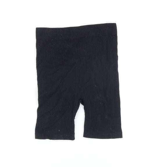Dunnes Stores Womens Black Polyimide Basic Shorts Size XS Regular - Elasticated waist